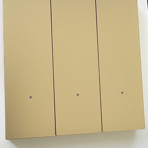 کلید هوشمند 3 پل فلزی ساده Piano